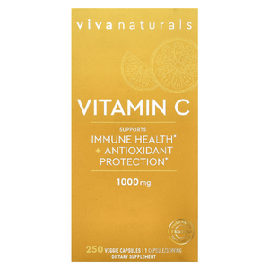 Viva Naturals, Витамин C, 1000 мг, 250 растительных капсул