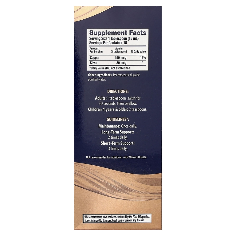 Sovereign Silver, Bio-Active Copper Hydrosol ™, 10 част. / Млн, 236 мл (8 жидк. Унций)