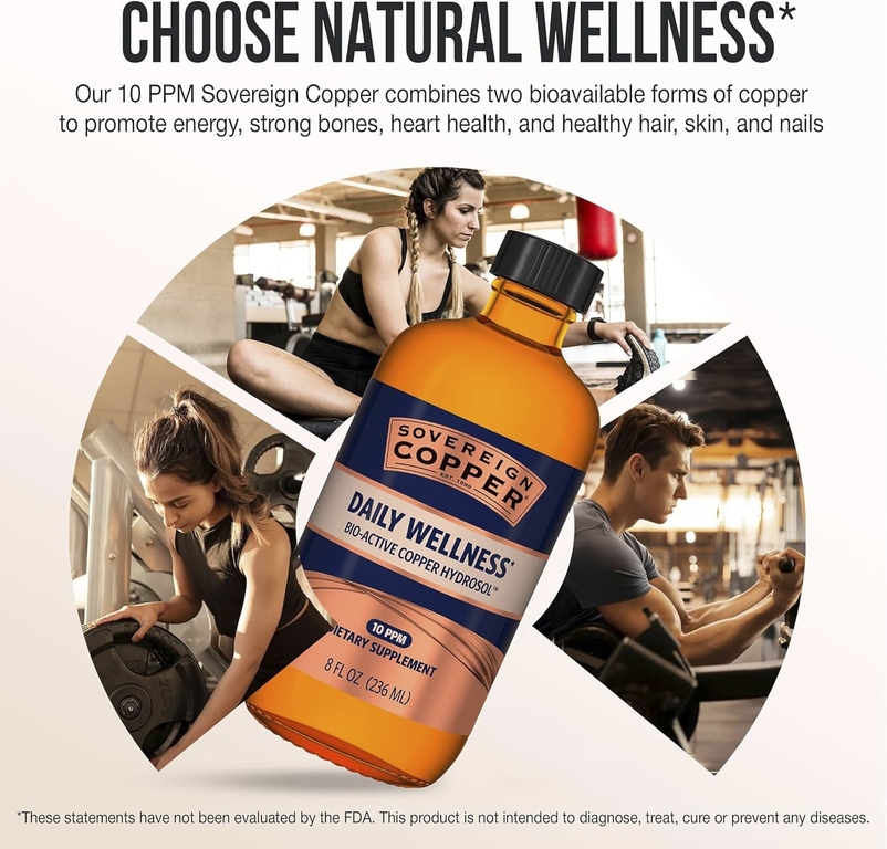 Sovereign Silver, Bio-Active Copper Hydrosol ™, 10 част. / Млн, 236 мл (8 жидк. Унций)