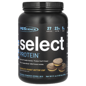 PEScience, Select Protein, протеиновая порошковая смесь для приготовления напитка, чашка с шоколадным и арахисовым маслом, 878 г (1,93 фунта)