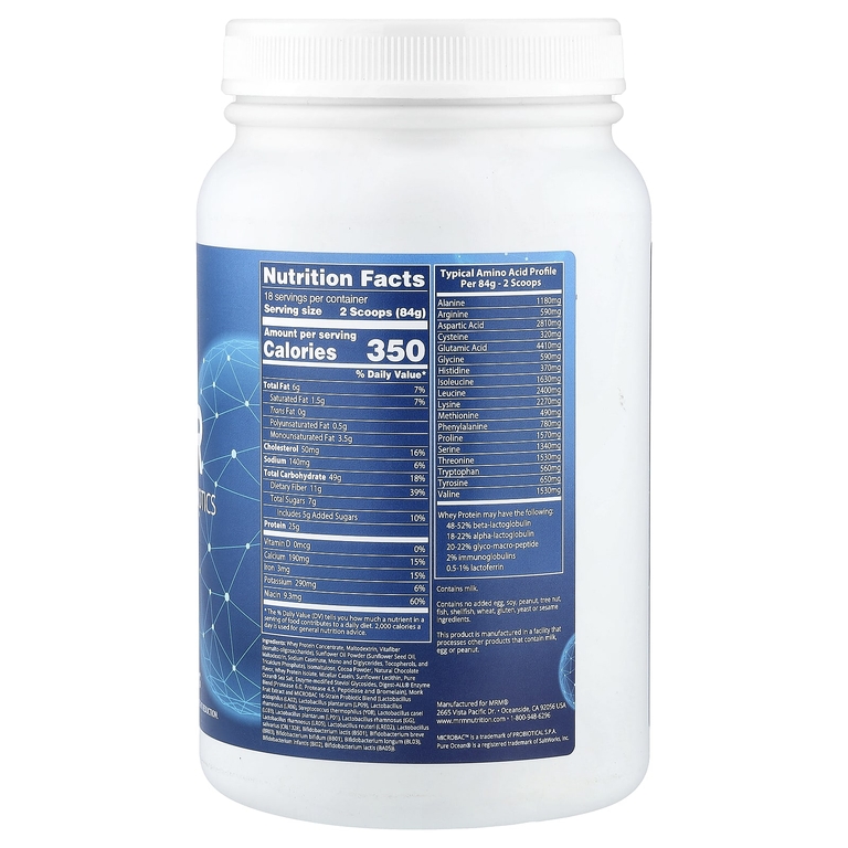 MRM Nutrition, гейнер, со вкусом шоколада, 1512 г (3,3 фунта)