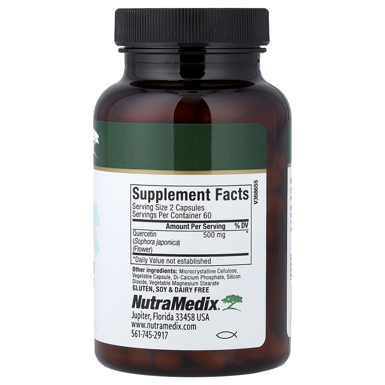 NutraMedix, Кверцетин, 120 растительных капсул (250 мг на капсулу)