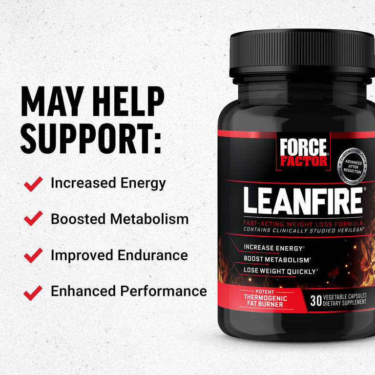 Force Factor, LeanFire®, 30 растительных капсул