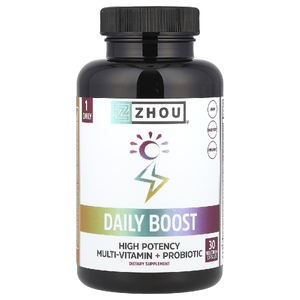 Zhou Nutrition, Daily Boost, 30 вегетарианских капсул (Товар снят с продажи) 