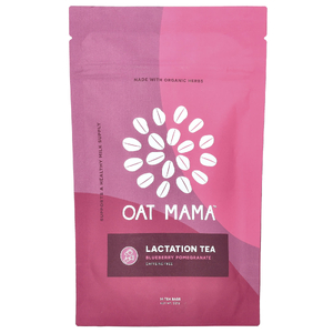 Oat Mama, Lactation Tea, голубика и гранат, без кофеина, 14 чайных пакетиков, 32 г