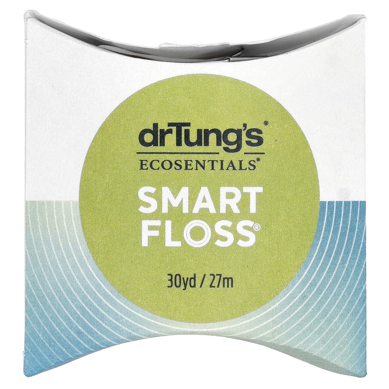 Dr. Tung's, зубная нить, натуральный кардамон, 27 м (30 м)