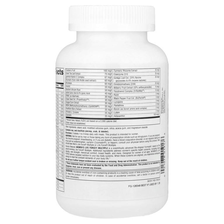 Source Naturals, мультивитамины и минералы для женщин, 180 таблеток