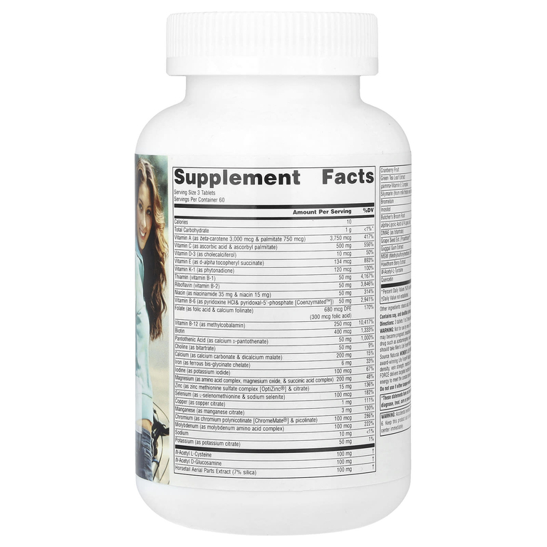 Source Naturals, мультивитамины и минералы для женщин, 180 таблеток