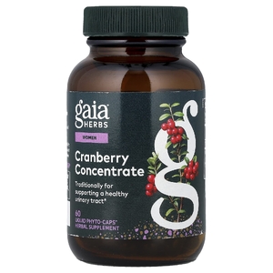 Gaia Herbs, клюквенный концентрат, 60 капсул с жидким содержимым (420 мг в 1 капсуле)