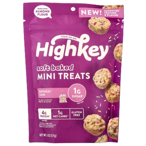 HighKey, мягкие запеченные мини-печенья, со вкусом торта, 57 г (2 унции)