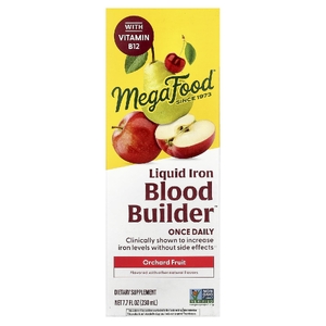 MegaFood, Жидкое железо, 1 раз в день, со вкусом фруктовых плодов, 230 мл