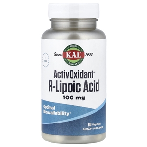 KAL, ActivOxidant™, R-липоевая кислота, 100 мг, 60 растительных капсул