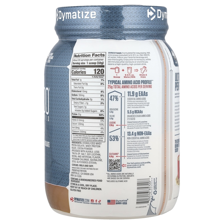Dymatize, ISO100®, гидролизованный 100% изолят сывороточного протеина, со вкусом изысканного шоколада, 650 г (1,43 фунта)