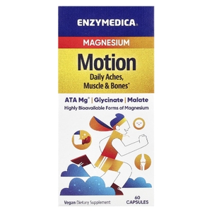 Enzymedica, Motion, магний, 60 капсул (350 мг в 1 капсуле)