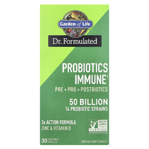 Garden of Life, Probiotics Immune, 30 вегетарианских капсул (Товар снят с продажи) 