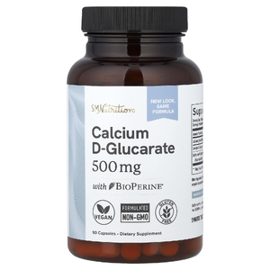 SMNutrition, D-глюкарат кальция и BioPerine®, 90 капсул