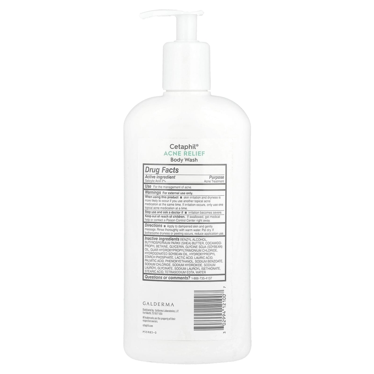 Cetaphil, Гель для душа для снятия акне, для кожи, склонной к акне, 591 мл (20 жидк. Унций) (Товар снят с продажи) 