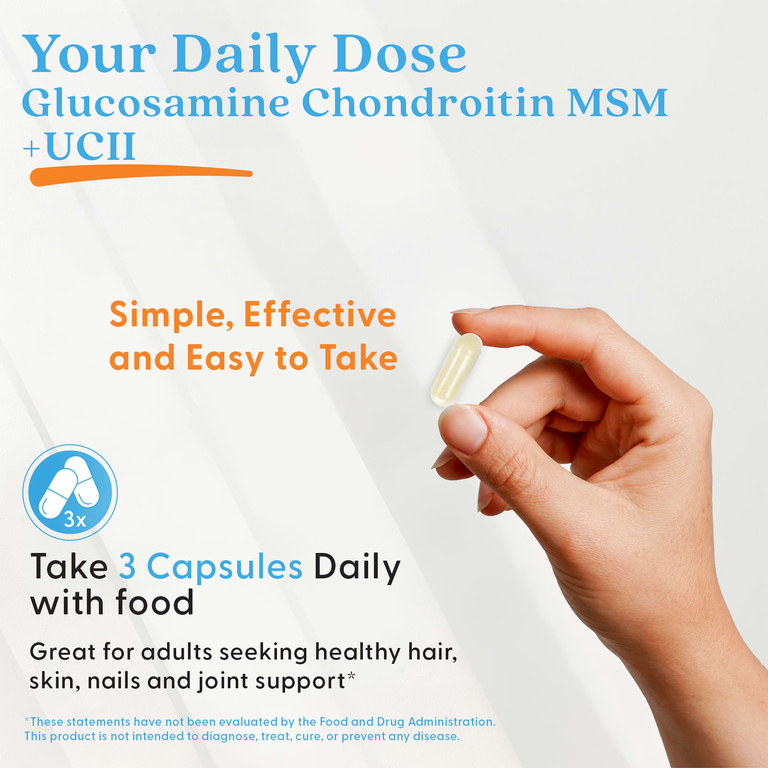 Doctor's Best, глюкозамин, хондроитин, МСМ и UCII®, 90 растительных капсул