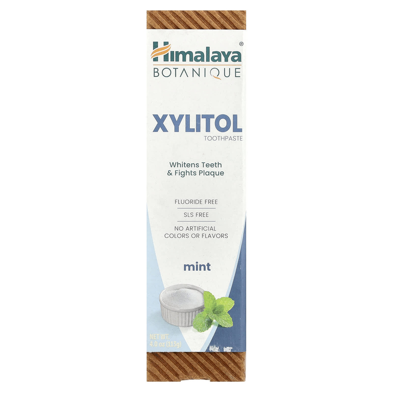 Himalaya, Зубная паста с ксилитолом, мята, 113 г (4 унции)