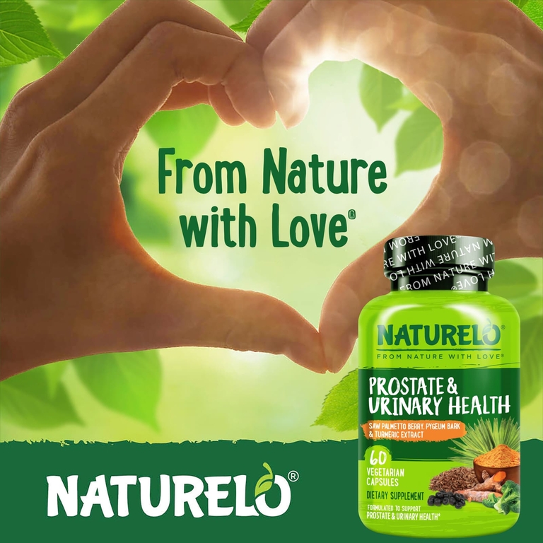 NATURELO, Здоровье простаты и мочевыводящих путей, 60 вегетарианских капсул