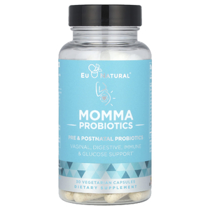 Eu Natural, Momma Probiotics, пре- и послеродовые пробиотики, 30 вегетарианских капсул