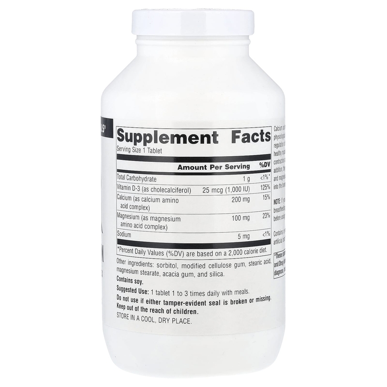 Source Naturals, кальций и магний, 300 мг, 250 таблеток