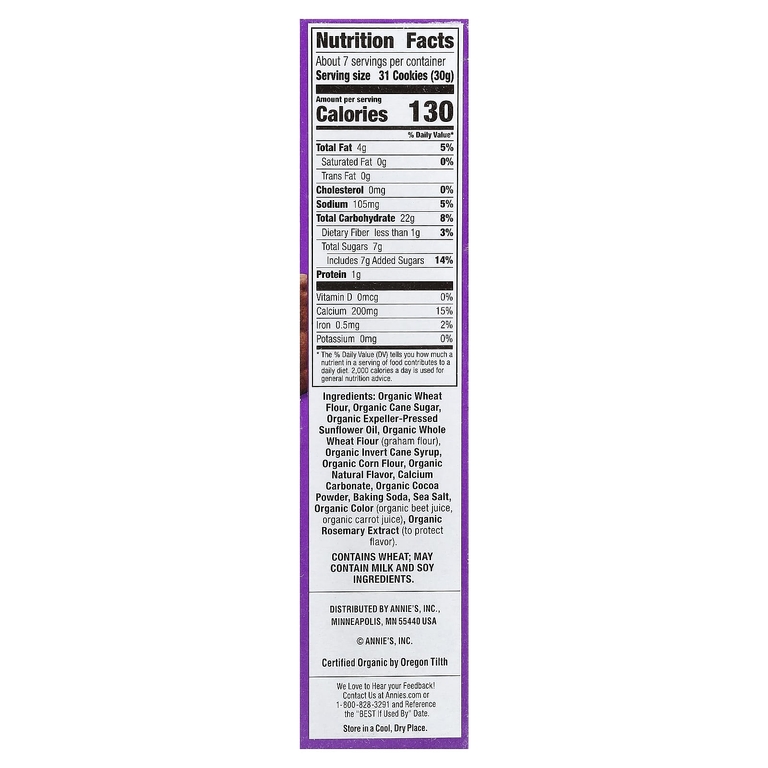 Annie's Homegrown, Organic Baked Bunny Graham Snacks, Neapolitan , 7.5 oz (213 g)