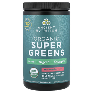 Ancient Nutrition, Органическая суперзелень, арбуз, 250 г