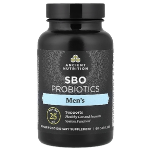 Ancient Nutrition, SBO, пробиотики для мужчин, 60 капсул