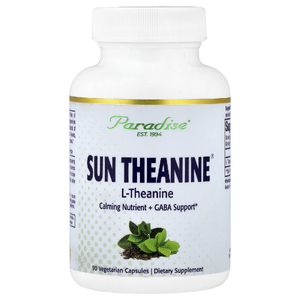 Paradise Herbs, Sun Theanine®, 90 вегетарианских капсул (200 мг в 1 капсуле)
