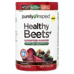 Purely Inspired, Healthy Beets+™, порошок из суперфудов, без добавок, 319 г (11,25 унции) (Товар снят с продажи) 