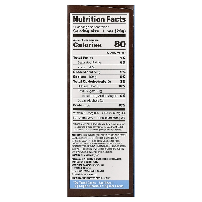Quest Nutrition, Мини-протеиновый батончик, печенье и сливки, 14 батончиков, 23 г (0,81 унции)