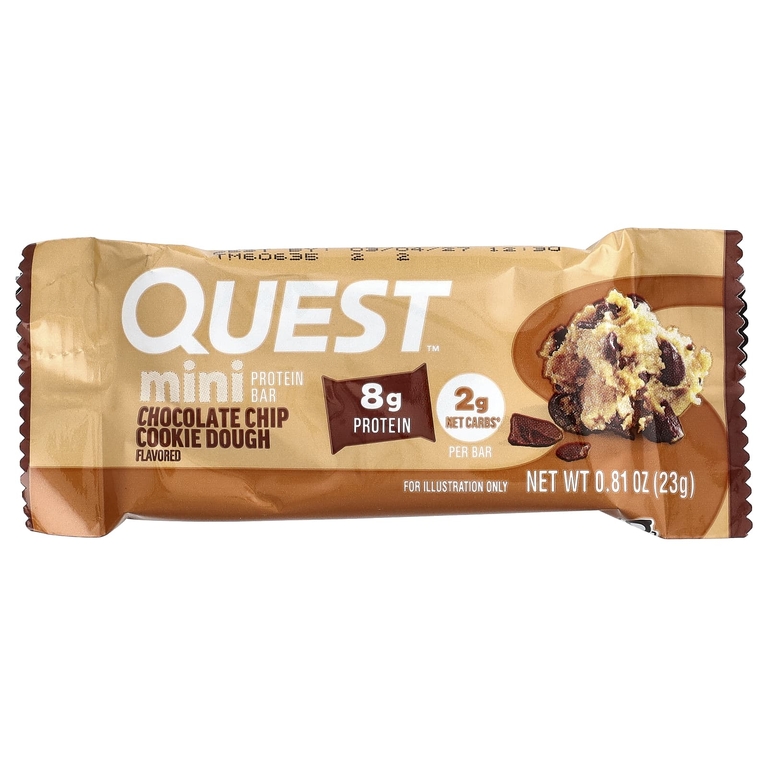 Quest Nutrition, Мини-протеиновый батончик, печенье с шоколадными кусочками, 14 батончиков, 23 г (0,81 унции)