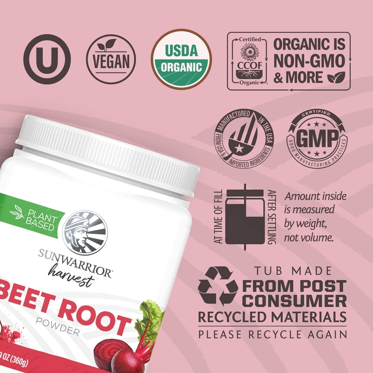 Sunwarrior, Harvest, порошок из корнеплода свеклы, 360 г (12,69 унции)