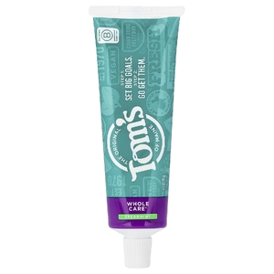 Tom's of Maine, Whole Care®, Natural Anticavity Toothpaste with Fluoride, Spearmint, 4 oz (113 g)