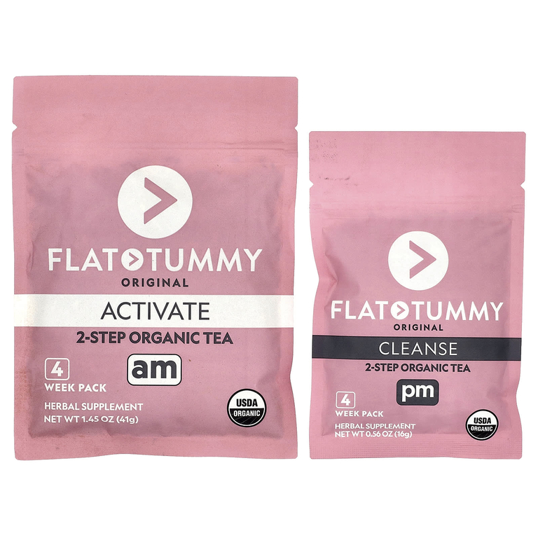 Flat Tummy, Tea, органическое очищение за 4 недели, оригинальный, 57 г (2,01 унции)
