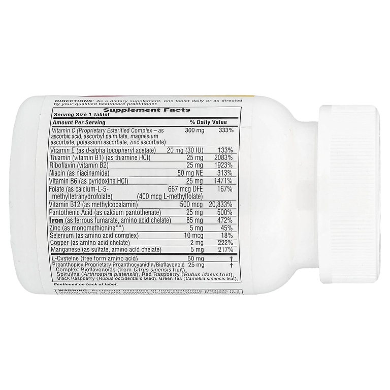 NaturesPlus, витаминно-минеральная добавка с железом, 30 таблеток медленного высвобождения