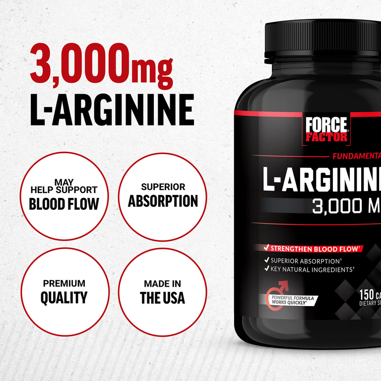 Force Factor, L-аргинин, 150 капсул