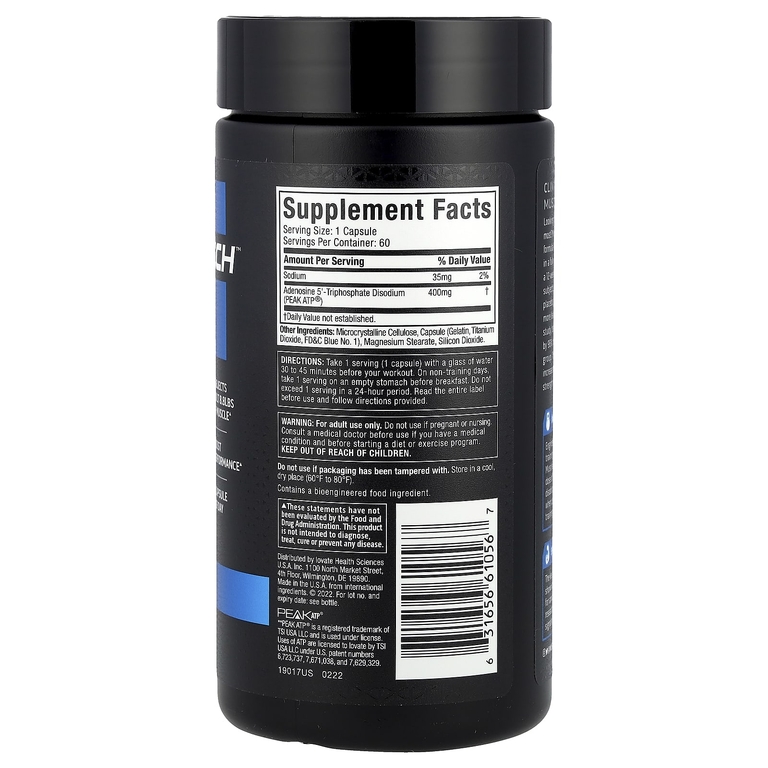 MuscleTech, Platinum Muscle Builder, 400 мг, 60 капсул с быстрым высвобождением