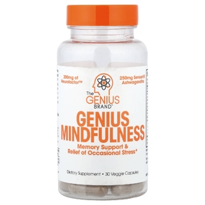 The Genius Brand, Genius Mindfullness, 30 растительных капсул