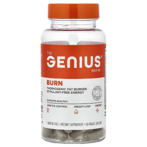 The Genius Brand, Burn, без кофеина, 60 растительных капсул