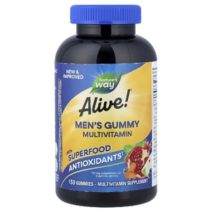 Nature's Way, Alive!®, мультивитамины для мужчин, фруктовый вкус, 150 жевательных таблеток
