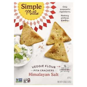 Simple Mills, Крекеры из растительной муки, гималайская соль, 120 г (4,25 унции)