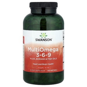 Swanson Vitamins, Multi Omega 3-6-9`` 220 мягких таблеток