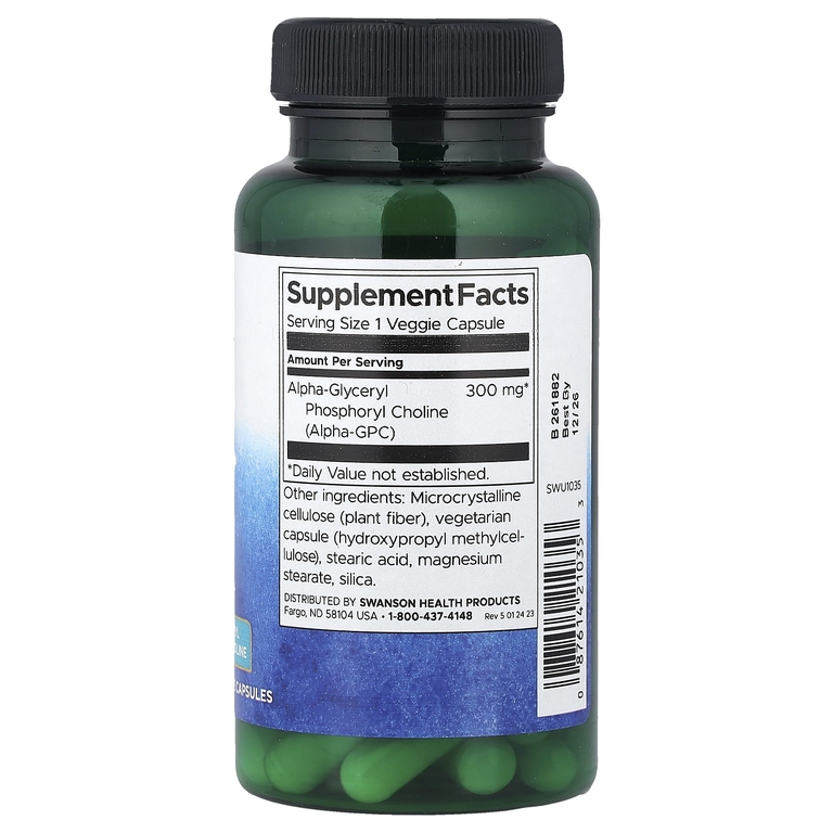Swanson Vitamins, Alpha GPC, 300 мг, 60 растительных капсул