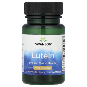 Swanson Vitamins, Лютеин, 10 мг, 60 мягких таблеток