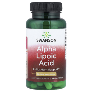 Swanson Vitamins, Альфа-липоевая кислота, 600 мг, 60 капсул