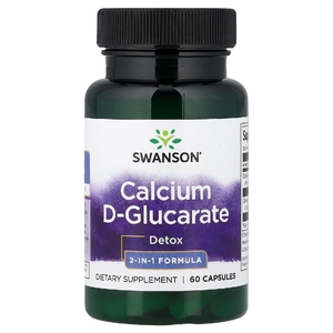 Swanson Vitamins, D-глюкарат кальция, 60 капсул (250 мг в 1 капсуле)