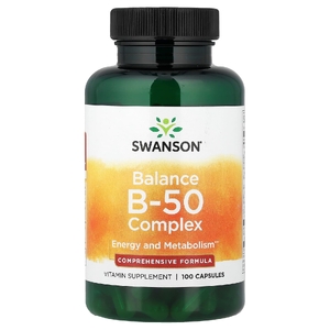 Swanson Vitamins, Balance B-50 Complex, 100 капсул
