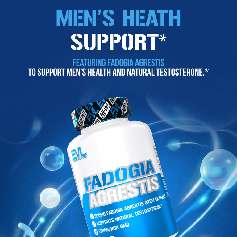 EVLution Nutrition, Fadogia Agrestis, 600 мг, 30 растительных капсул